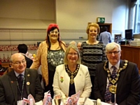 Emily and Wendy with Cllr Billy Sheerin and the Mayor and Mayoress